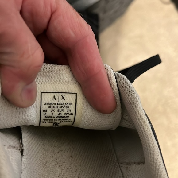 AX Armani exchange leather sneakers - Picture 3 of 5